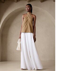 Banana Republic Tan Halter Blouse